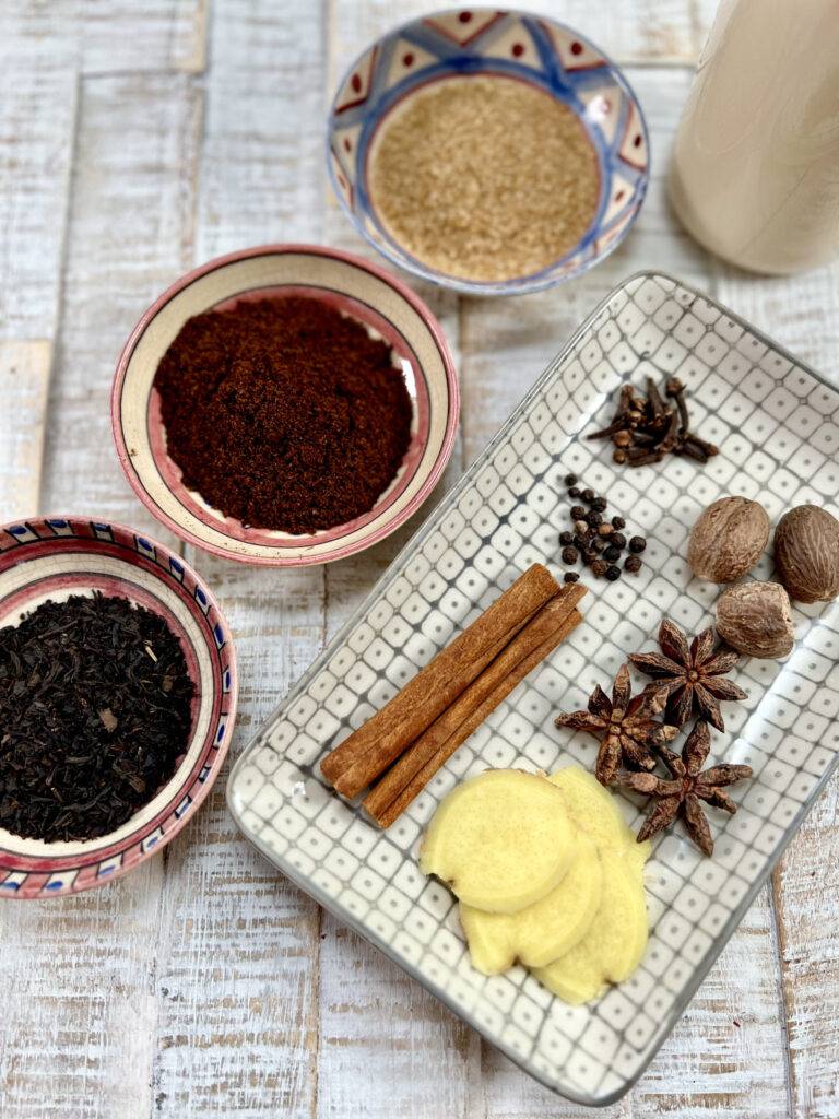 Ingredients for Dirty Chai