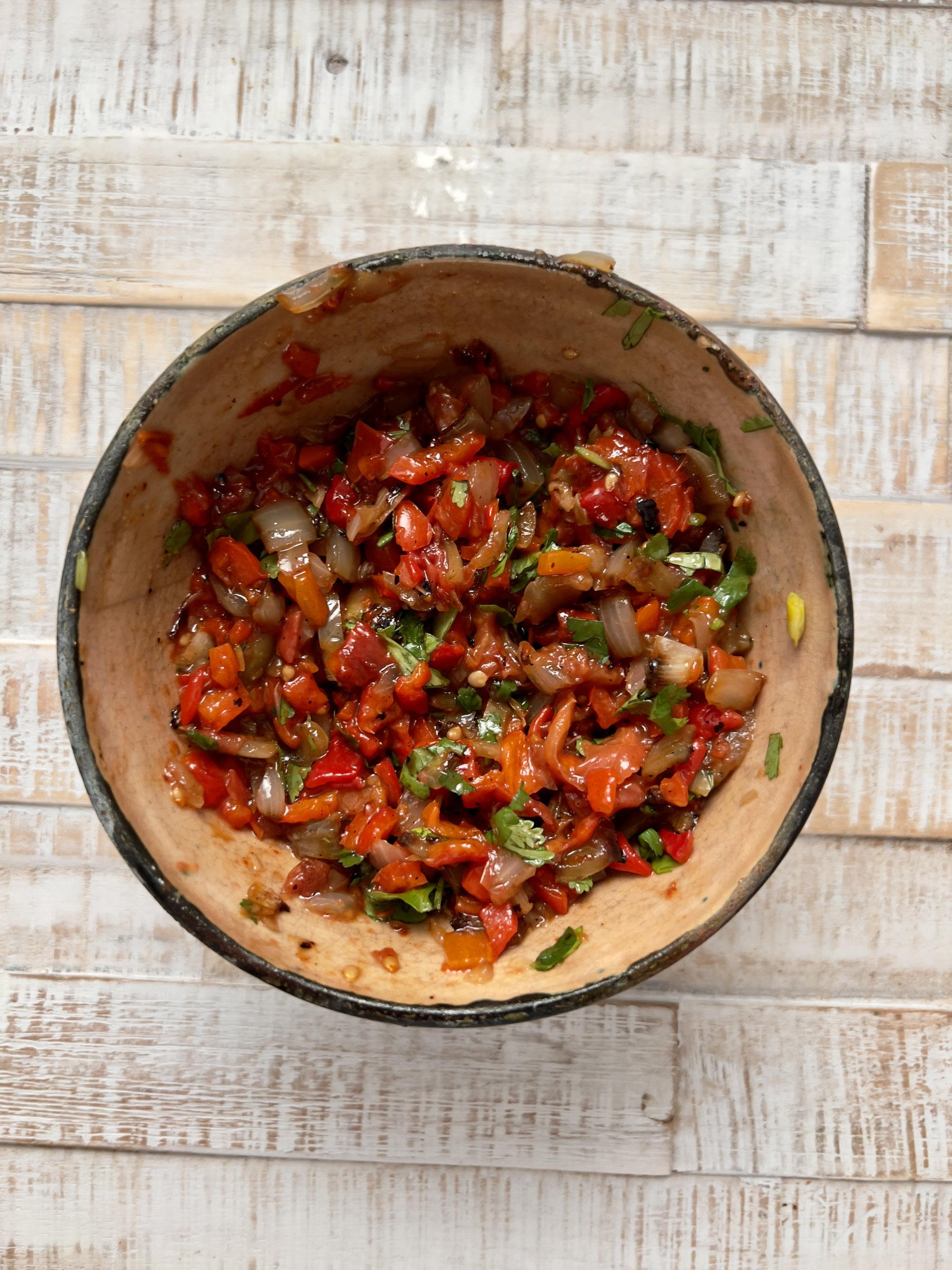 Roasted Sweet Pepper Salsa, gluten-free and dairy-free